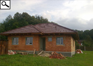 Novostavba rodinného domu v obci DOUBRAVA - hrubá stavba