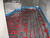 Teplovodní podlahové topení vytápění